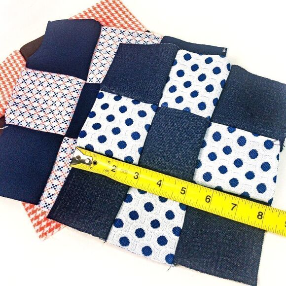 1970’s VTG Fabric Quilt Pieces & Handmade Doll - Picture 5 of 12